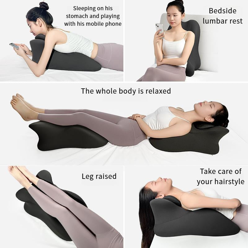 Bed Wedge Pillow, Supportive Rest Cushion for Sitting Up, Non-Slip Elevated Bedding Aid with Washable Cover, Comfort Solution for Back Leg Knee Elevation at Home