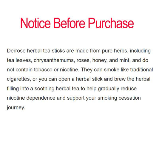 2 Packs 40 Sticks, Herbal Tea Stick, Brewed for Drinking or Ignited for Inhalation, Ingredients: Tea Leaf,Chrysanthemum, Rose, Mint and Honey, Made in South Korea