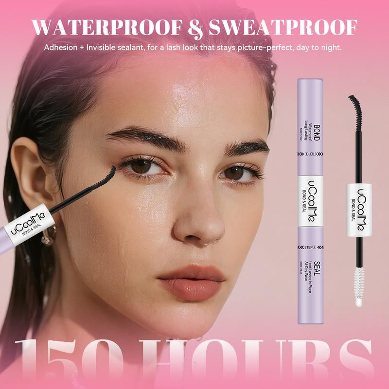 Ucoolme Lashes Cluster Bond & Seal & Remover for Girls Waterproof Longlasting Makeup 3In1 Glue