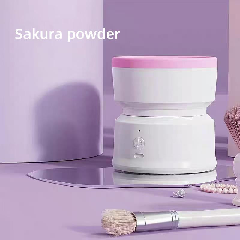 Rechargeable & Electric Makeup Brush Cleaning Machine, 1 Count Silicone Brush Cleaner, Beauty Blender Cleaner for Makeup Brushes,Molded Brush Cosmetic Foundation Handle Storage Cleansing