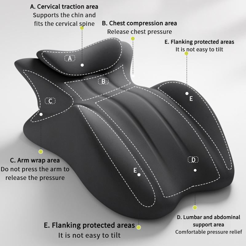 Bed Wedge Pillow, Supportive Rest Cushion for Sitting Up, Non-Slip Elevated Bedding Aid with Washable Cover, Comfort Solution for Back Leg Knee Elevation at Home