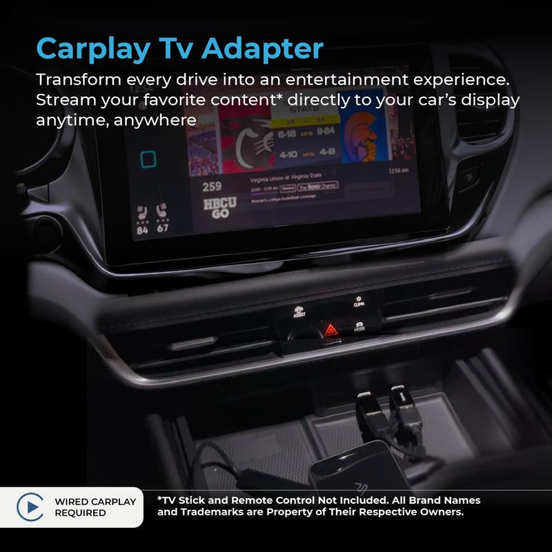 Autosky TV Adapter & Wireless Carplay/Android Auto - Adapter Which Allows TV Sticks on Your Vehicle'S Infotainment System