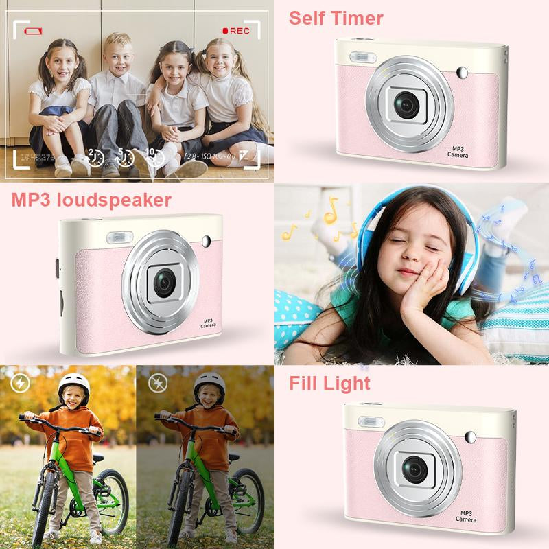 World'S Best 44MP 1080P MP3 Digital Camera with 8X Zoom - Compact Camera for Teens and Beginners Camera Popsnap Digital Camera Kamera Affordable Camera