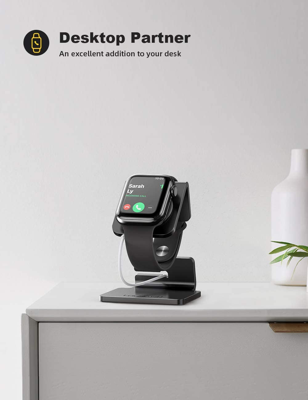 Watch Stand for Apple Watch Magnetic Fast Charger - Desk Charging Stand Holder Dock for Apple Iwatch Series SE 10 9 8 7 6 5 4 3 2 1, Series Ultra(49Mm 46Mm 45Mm 44Mm 42Mm 41Mm 40Mm 38Mm)