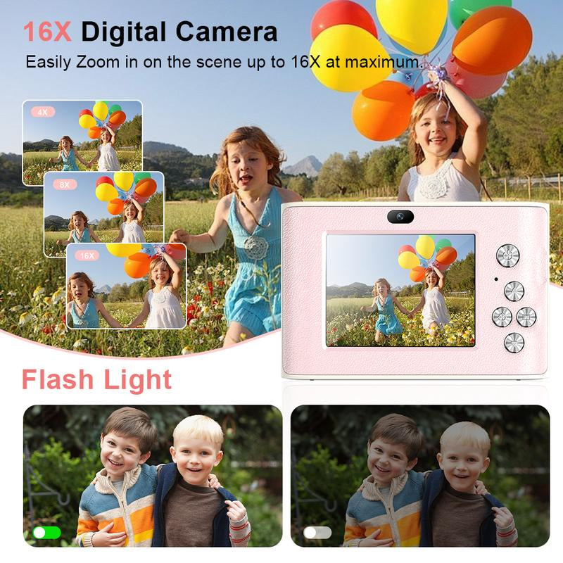 World'S Best 44MP 1080P MP3 Digital Camera with 8X Zoom - Compact Camera for Teens and Beginners Camera Popsnap Digital Camera Kamera Affordable Camera