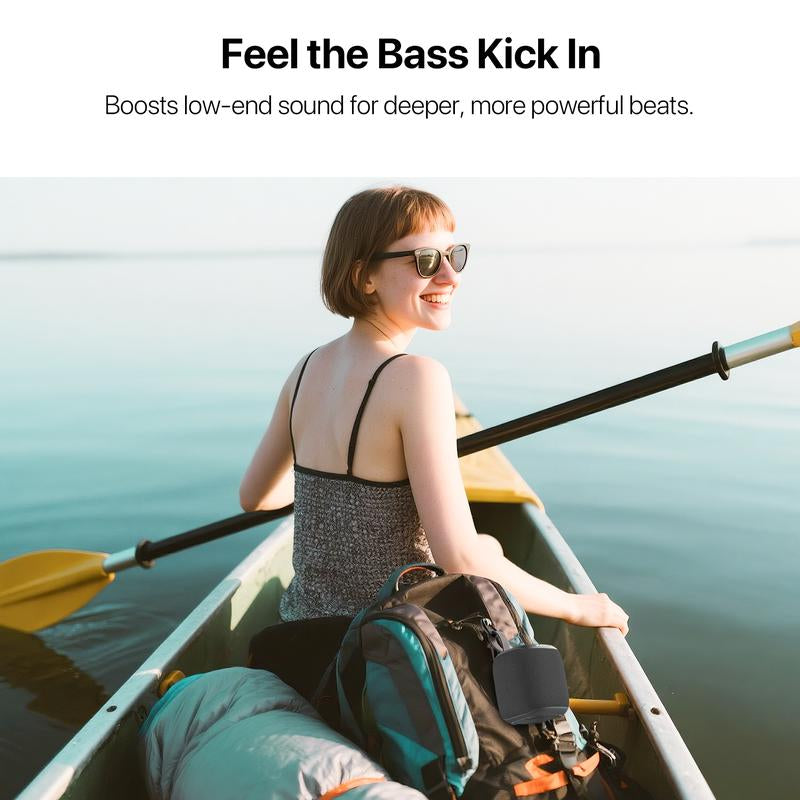 Waterproof Bluetooth Outdoor Speakers with Big Bass & 360-Degree Sound, Dustproof Floating Wireless Speaker, 131Ft Range