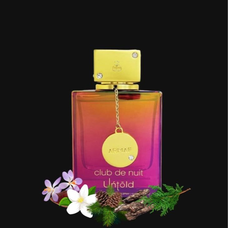 Armaf Perfumes Club De Nuit Untold - Unisex Fragrance - 3.6 Oz - Saffron & Jasmine - Amber & Ambergris