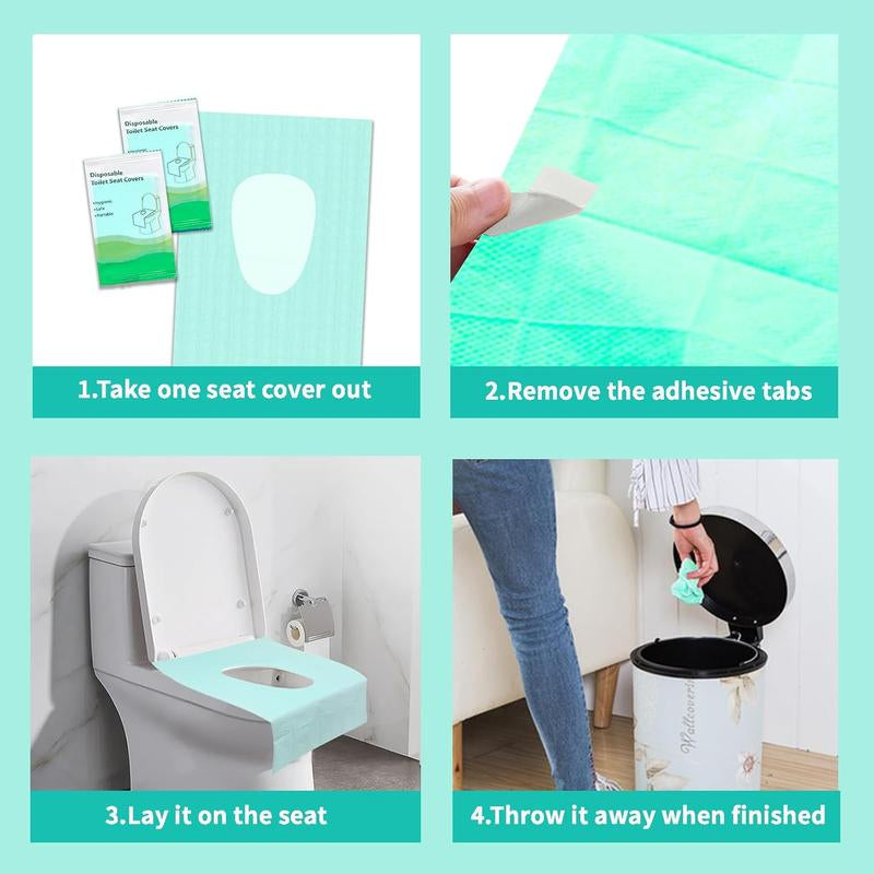 20Pcs Disposable Toilet Seat Covers, Toilet Seat Covers Disposable Travel Size 20Pcs Disposable Toilet Seat Covers, Gentle Toilet Seat Protectors for Home Bathroom Hotel Salon, Bathroom Accessories, Adults and Kids Room Accessories.
