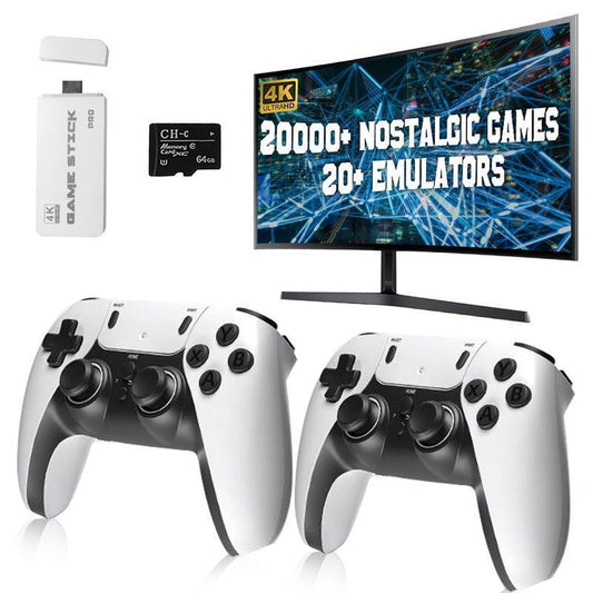 More than 20,000 Retro Wireless Game Joysticks, Two Classic Game Controllers, 4K HDMI Output, Home Game Console, Plug and Play