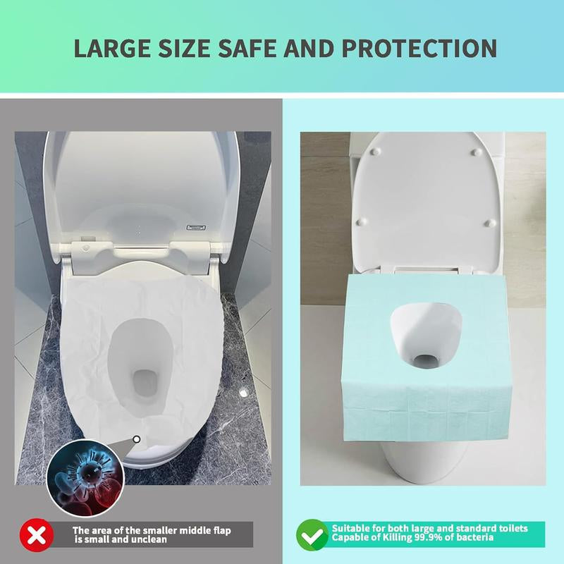20Pcs Disposable Toilet Seat Covers, Toilet Seat Covers Disposable Travel Size 20Pcs Disposable Toilet Seat Covers, Gentle Toilet Seat Protectors for Home Bathroom Hotel Salon, Bathroom Accessories, Adults and Kids Room Accessories.