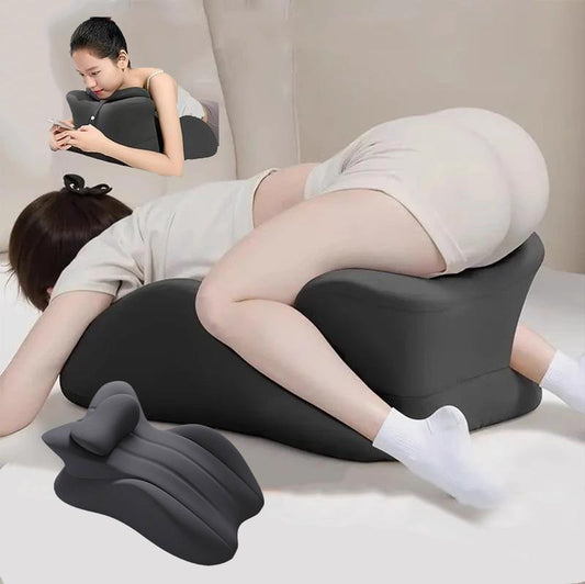 Bed Wedge Pillow, Supportive Rest Cushion for Sitting Up, Non-Slip Elevated Bedding Aid with Washable Cover, Comfort Solution for Back Leg Knee Elevation at Home