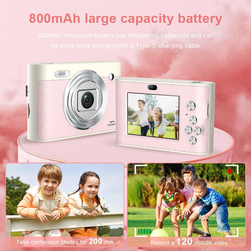 World'S Best 44MP 1080P MP3 Digital Camera with 8X Zoom - Compact Camera for Teens and Beginners Camera Popsnap Digital Camera Kamera Affordable Camera