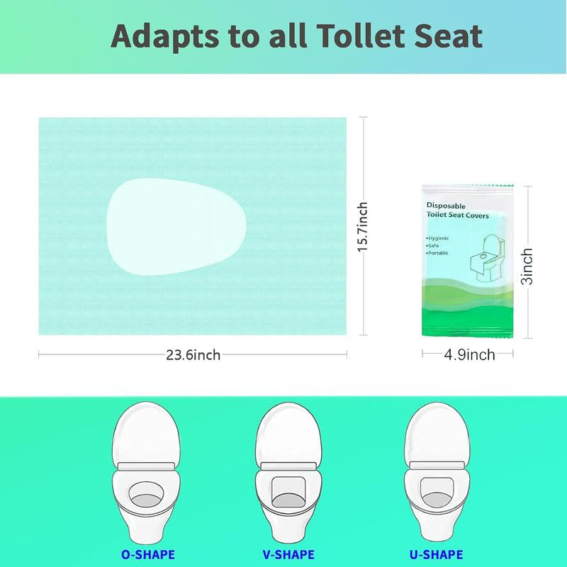 20Pcs Disposable Toilet Seat Covers, Toilet Seat Covers Disposable Travel Size 20Pcs Disposable Toilet Seat Covers, Gentle Toilet Seat Protectors for Home Bathroom Hotel Salon, Bathroom Accessories, Adults and Kids Room Accessories.