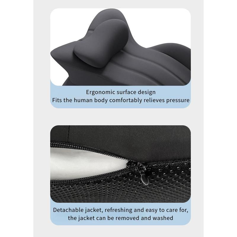 Bed Wedge Pillow, Supportive Rest Cushion for Sitting Up, Non-Slip Elevated Bedding Aid with Washable Cover, Comfort Solution for Back Leg Knee Elevation at Home