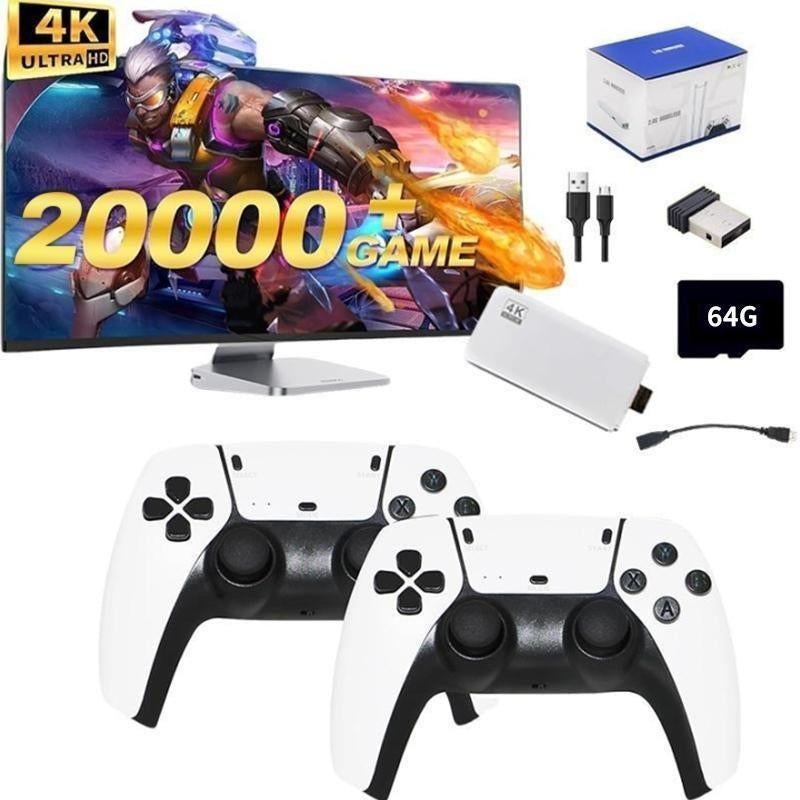 More than 20,000 Retro Wireless Game Joysticks, Two Classic Game Controllers, 4K HDMI Output, Home Game Console, Plug and Play